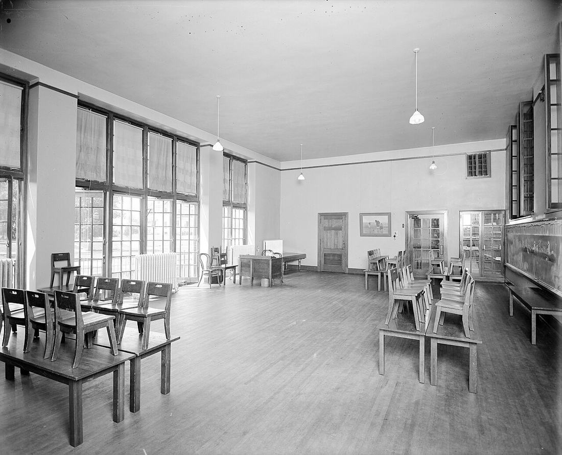 A kindergarten classroom interior