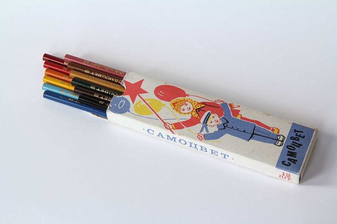 Crayons and coloured pencils