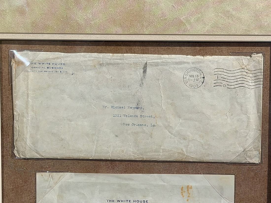 Envelopes and letters on a desk