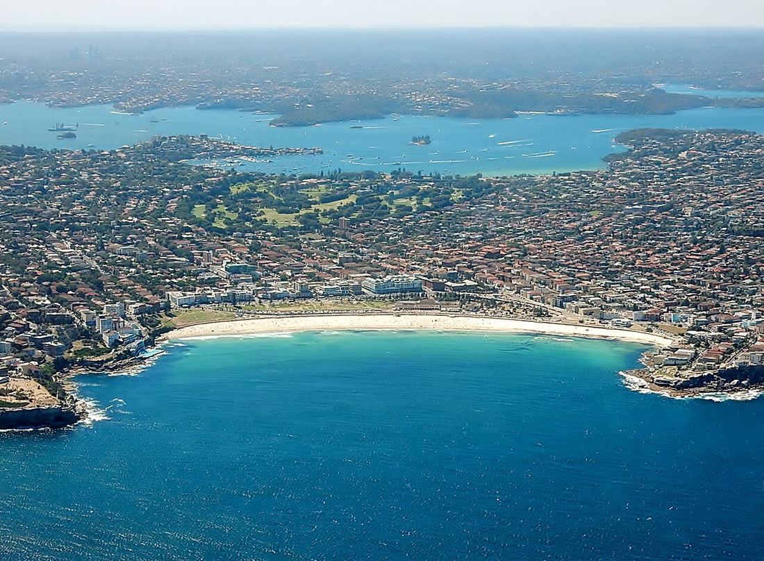 Bondi Beach from above